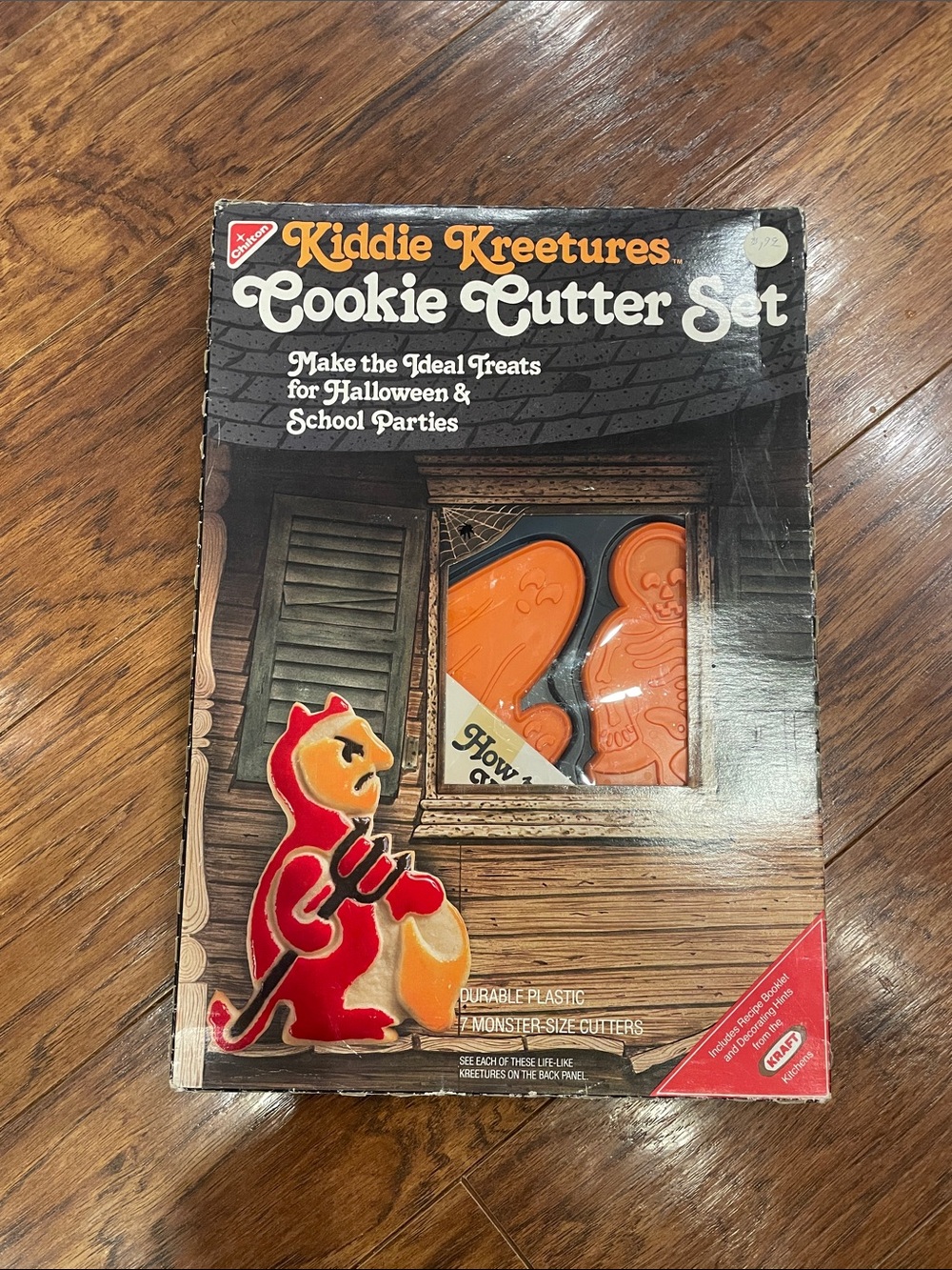 Vtg 1979 Chilton Kraft Kiddie Kreetures Halloween Cookie Cutters 7 Pc In Box Set